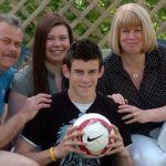 Gareth Bale mit der Familie