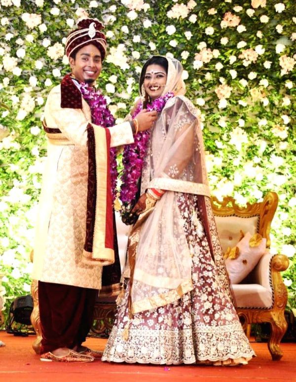 Свадебное фото Дипики Кумари и Атану Дас