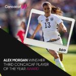 Alex Morgan CONCACAF Vuoden pelaaja