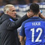 Nabil Fekir cu antrenorul său Didier Deschamps