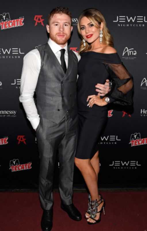 Fernanda Gómez cu Canelo Alvarez