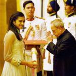 PV Sindhu vastaanottaa Padma Shrin