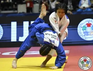   Linthoi Chanambam na Mistrzostwach Świata Kadetów w Judo w Sarajewie w Bośni