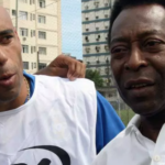 Pelé avec son fils Edinho