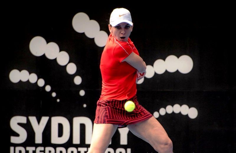 Simona Halep pendant un match