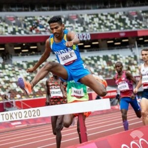   Avinash Sable en los Juegos Olímpicos de Tokio 2020