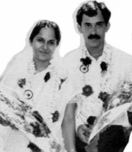   Svadobný obraz Noaha Nirmal Toma's parents