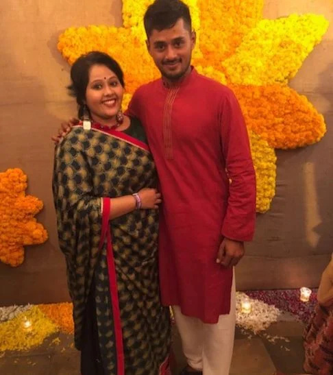  Priyank Panchal with his sister