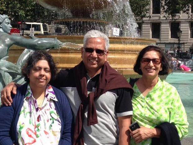   Mohinder Amarnath med familien