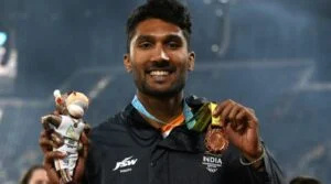   Tejaswin Shankar a remporté la médaille de bronze chez les hommes's high jump at Commonwealth Games 2022