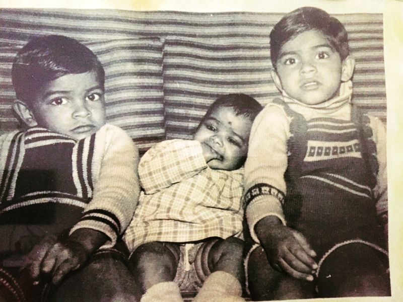 Hình ảnh thời thơ ấu của Raghu Ram