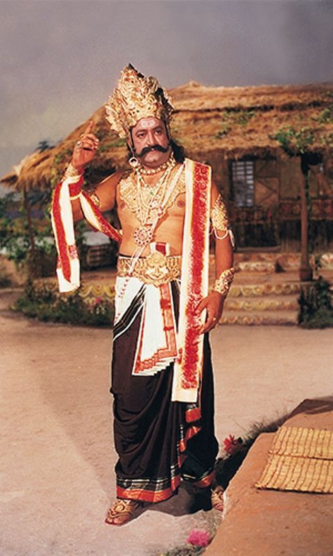 Arvind Trivedi sebagai Ravan di Ramanand Sagar