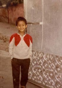 Șeicul Shaheer în copilărie