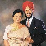 Milkha Singh ze swoją żoną
