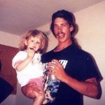 Kayla Reid com seu pai