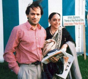 Vikram Seth med sin mor